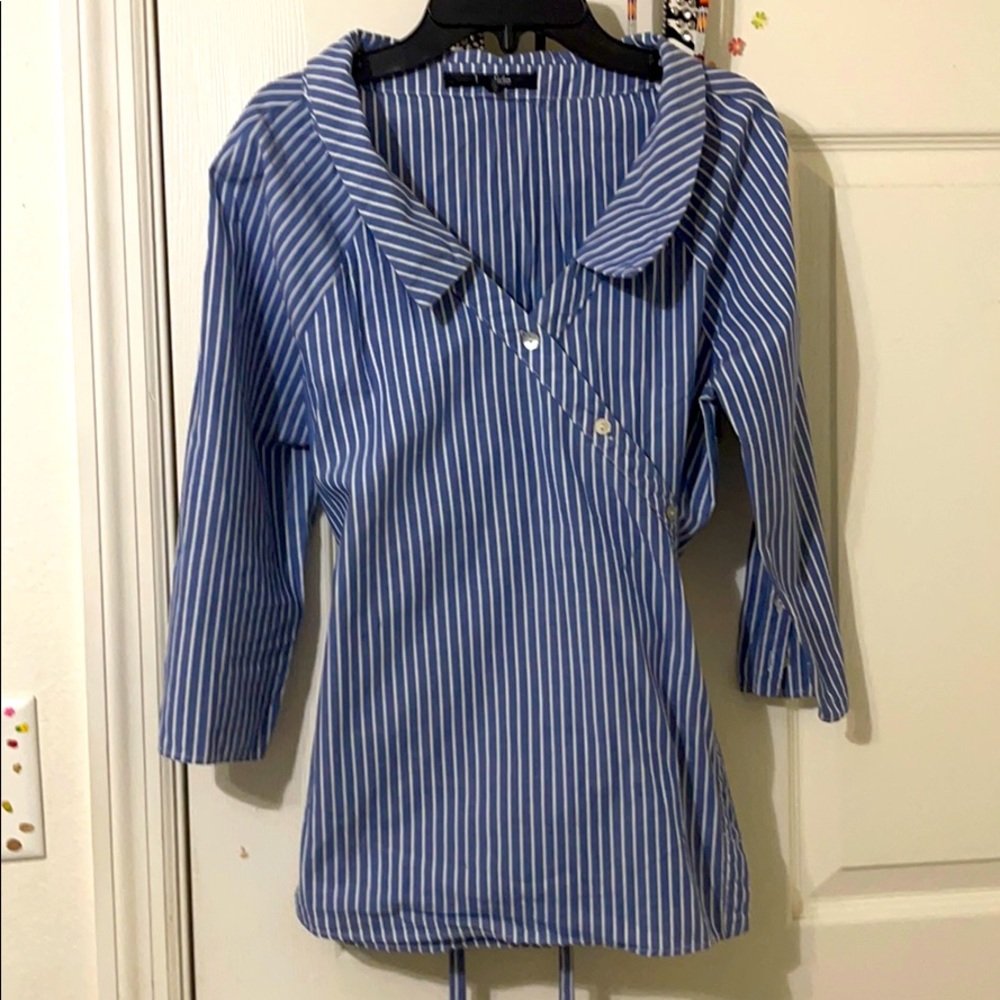 Beautiful blue button up